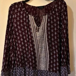 Lucky Brand SM 3/4 length sleeve India cute top